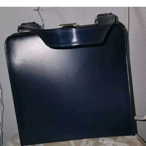 Unbranded Handbag  Navy Blue Vintage Classic  BAG - Picture 4 of 6